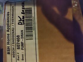 00607468 Oem Bosch Dishwasher Drain Pump