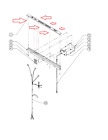 13834 Dacor New Replacement Dishwasher Bezel Membrane Assy