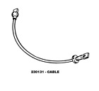 Wp230131 230131 Ge New Oem Dryer Door Cable Part Substitution Wp