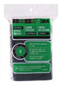 10115na 3m 3 Grade Medium Steel Wool Pad 6 Pk