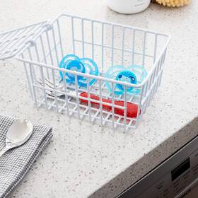 2030  445008118105 High Capacity Dishwasher Basket For Baby Items Crafted Of Durable Coated Stee