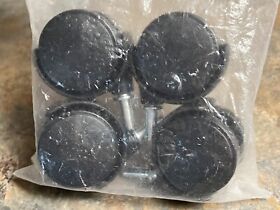 Wp8559933 4pk Genuine Oem Whirlpool Dishwasher Caster Wheels Black Wp903297