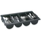 4-compartment 52653 Vollrath Black Cutlery Box 029419092536