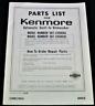 587.1558581 Kenmore Sears Automatic Dish Washer Parts List Brochure Catalog Vintage