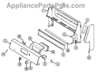 74001305 Maytag Genuine Range Stove End Cap Panel