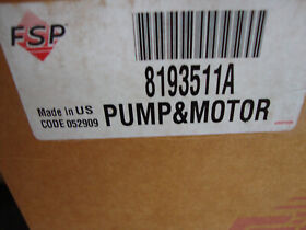 8193511a Dishwasher Pump And Motor Assembly