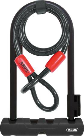 Abus-410 Abus 003318810602 Ultra 410 Bike U-lock Cobra Cable 5.5 Black