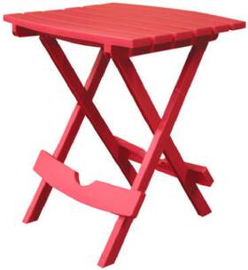 8510-26-3734 Adams Mfg Co 4 Pack Quik Fold Patio Side Table Resin Cherry Red