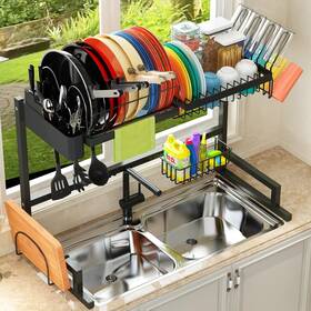 B098d2bz4m Adbiu Fit Sink 24 Inch - 35.6 L 2024 Over The Drying Rack Expandable D
