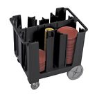 6-column Adcs110 Cambro Black Adjustable Or Dish Caddy 099511045532