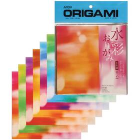 X5.875 Aitoh 413736 Origami Paper 5.875 Inch 36/pkg Tie Dye