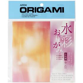 Ai-1934 Aitoh Origami Paper 5.875 Inch X5.875 36/pkg-tie Dye