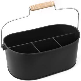 4-compartment Alpha Living Home 906162976752 Metal Flatware Caddy Silverware And Condiment H