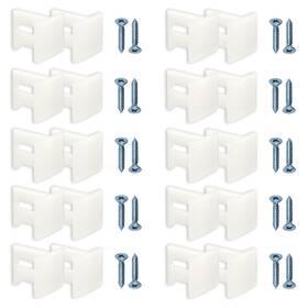 N7015 Alsoyixia 20pcs Plastic Door Bottom Guide Kits Replacement With Screw 20 10 Sets