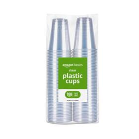 Ttcc053501 Amazon Basics Small Disposable Clear Plastic Cups 9oz 100 Count
