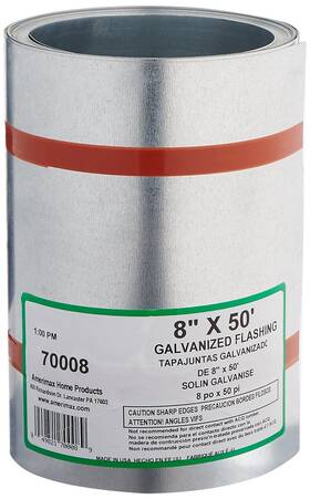 70008 Amerimax Home Products 8-inch X 50-feet Galvanized Flashing Mill