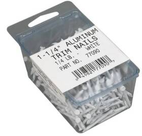 77090 Amerimax Home Products 24 Pack Trim Nails White 1-1/4- Inch 1/4-lb
