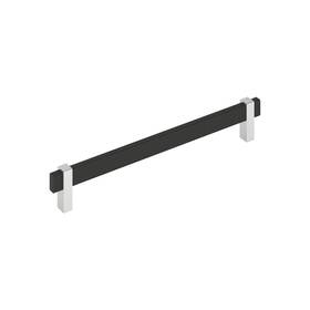 Bp36728mb26 Amerock Mulino 8-13/16 Inch 224mm Center-to-center Matte Black/polished Chr