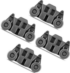 W10195416-2 Ami Parts Lower Rack Dishwasher Wheels For Kitchenaid Maytag Kenmore Whirlpool - 4 Pack