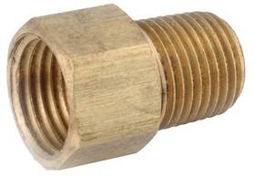 54348-0604 Anderson Metals 5 Pack - Brass Inverted Flare Connector 3/8 X 1/4 Inch