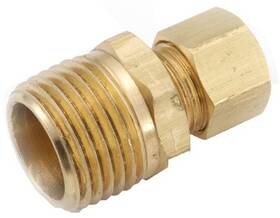 710068-0604 Anderson Metals Brass Compression Connector Lead Free 3/8 X 1/4 Inch Mpt -