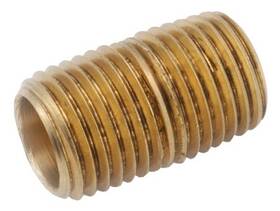 38300-0815 Anderson Metals Corp 5 Pack - Pipe Fitting Red Brass Nipple Lead Free 1/2 X 1-1/2- Inch -38300-0815