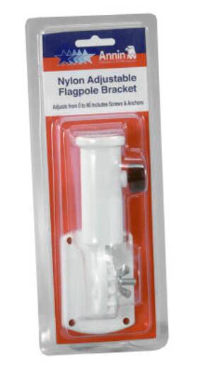 642630r Annin Flagmakers 3 Pack - White Adjustable Plastic Flag Bracket -642630r