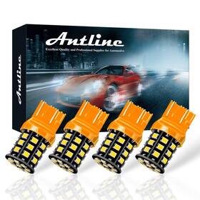 7443-2835-33smd-yellow Antline 7443 7440 T20 992 7441 7444 W21w Led Bulbs Amber Yellow 12-24v Super