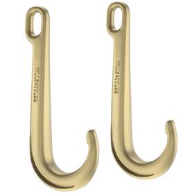 Aodestiny 753848181287 2pcs 15 Inch Heavy Duty J Hooks For Towing Yellow Zinc Plated Tow Hook Grade 7