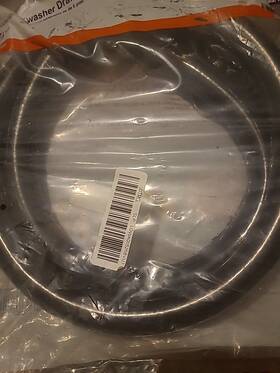 Afdwd6 Apollo 6ft Dishwasher Discharge Drain Hose Reinforced Rubber 7/8 Inch Id With 2 Clamps