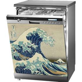 Appliance Art 705332558495 Great Wave Magnetic Dishwasher Cover Reusable Decal For Front Panel Decorat