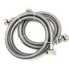 Ap-2pkrhoses-apps-23005 Appliance Pros 6ft Stainless Steel Washing Machine Hoses 2 Pack Burst And Leak Proof Heavy Duty