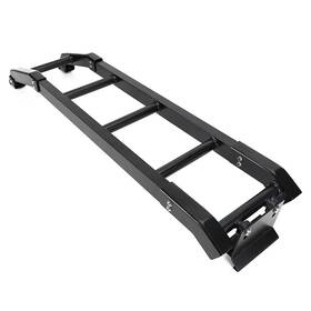 C166-a184-blk Artudatech Wh002amzus Aluminum Car Rear Tail Door Ladder Climbing Black Fits For Suzuki Jimny 2019 202