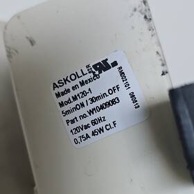 W10404008 Askoll M2x01 Dishwasher Pump 120vac 60hz 45w Mpn Whirlpool