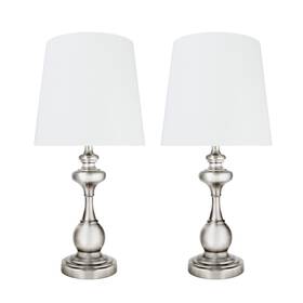 40227-12 Aspen Creative Satin Nickel Two Pack-18 3/4 Inch High Transitional Met