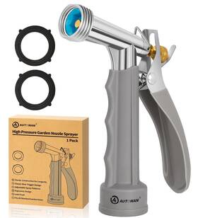 Autampjz-2c Automan Full Size Garden Hose Nozzle High Pressure Pistol Grip Water