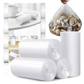 Mb-bo-c220 Beludo 4 Gallon Small Trash Bags 220 Count Clear Waste Basket For Bathro