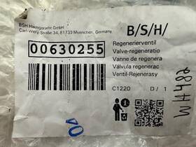 00630255 Bosch New Dishwasher Regeneration Valve - Part #
