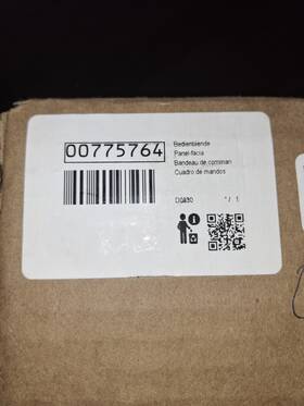 00775764 Bosch Dishwasher Facia Panel