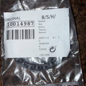 10014987 Bosch Dishwasher Nut-new In Sealed Bag-oem
