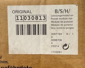Bosch 11030813 Power Module Not Programmed