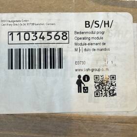 11034568 Bosch Dishwasher Operating Module