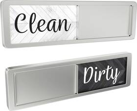 Pwbv2bb Brothers Bench Dishwasher Magnet Clean Dirty Sign Large Parquet Wood Black And White