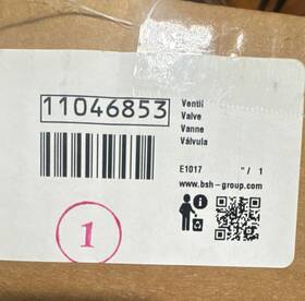 11046853 Bsh Valve For Dishwasher Plastic Replacement Part Single Item