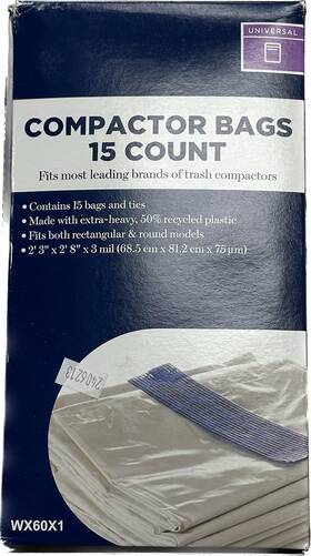 Pl-wc60x10005 Budora Wc60x10005 Trash Compactor Bags Compatible With Ge Compactors -