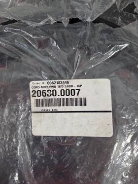 20630.0007 Bunn Cord Assembly Power 16/3 Sjow-15p Part #