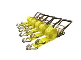162155000 Cargo Control 6 Pack 2 Inch X15ft Ratchet Strap Tie Down 5000lb J Hook