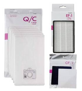 Casa Vacuums 013088421667 Kenmore Compatible Canister Vacuum Supply Kit. 6 Q/c Bags 1 Ef-1 Filter
