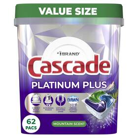 Cascade 030772061695 Platinum Plus Actionpacs Dishwasher Detergent Pods Soap