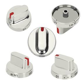 Dg64-00472g Casmer Dg94-01431a Upgrad For Samsung Gas Stove Knobs Fit Nx58r4311s